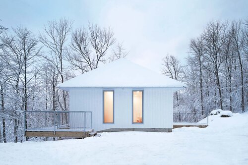 Una casa minimalista en Quebec